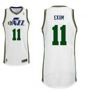 Maillot De Basket Utah Jazz Dante Exum 11 Tissus Sportif Fans Edition Deep Blanc